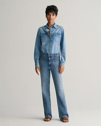 Regular Fit Jeansbluse