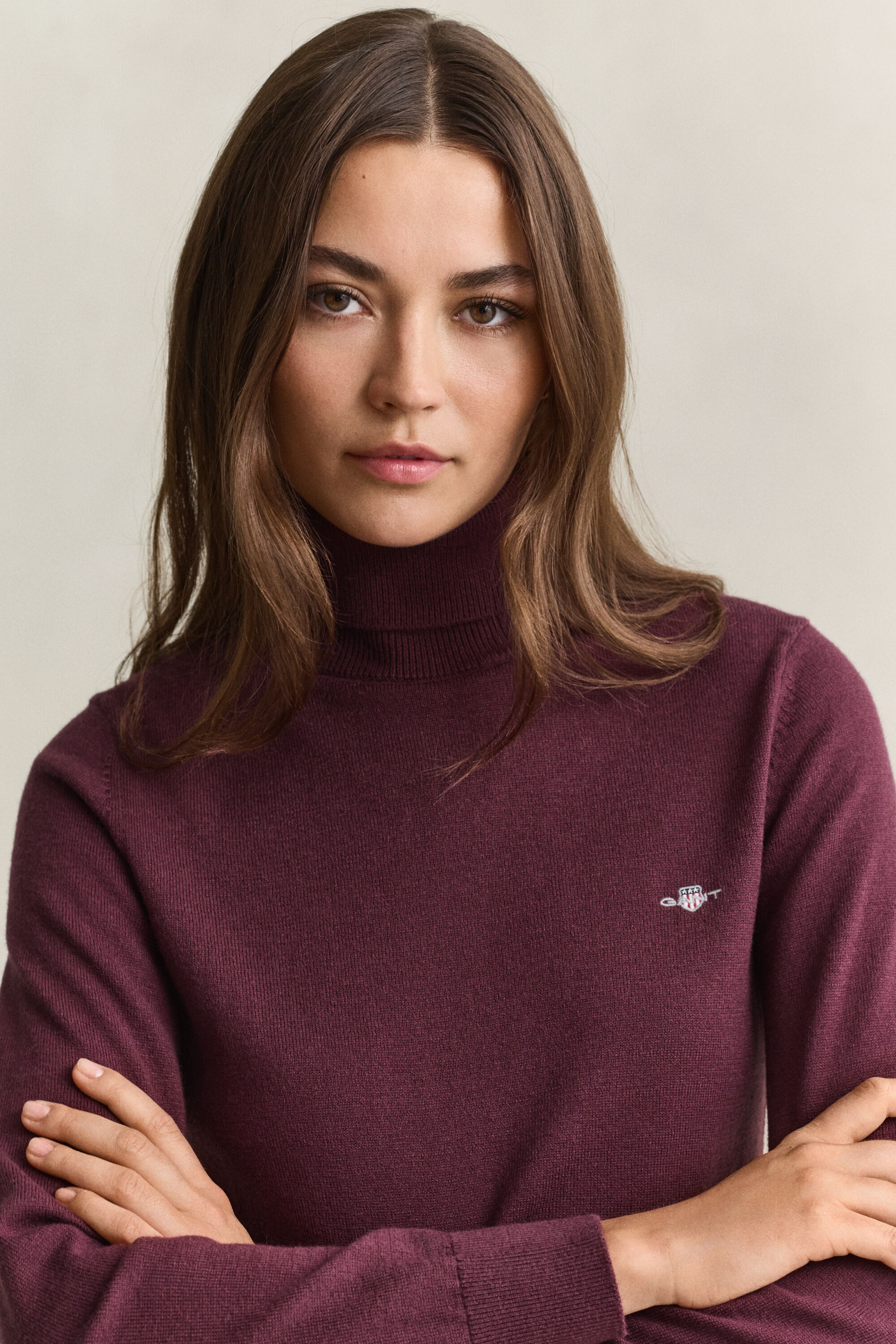 Wool Cotton Turtleneck Sweater