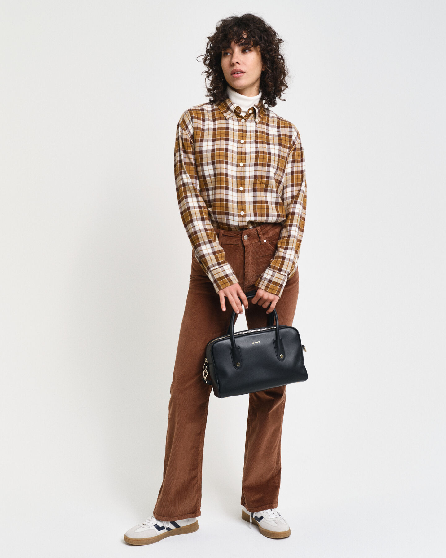 Relaxed Fit Flanellbluse mit Karomuster