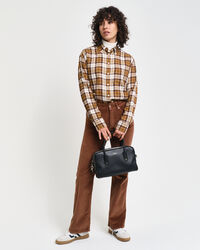 Relaxed Fit Flanellbluse mit Karomuster