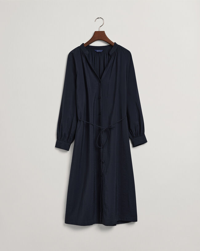 Hemdblusenkleid mit Stehkragen