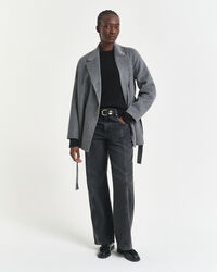 Zopfstrick Rundhalspullover aus Kaschmir