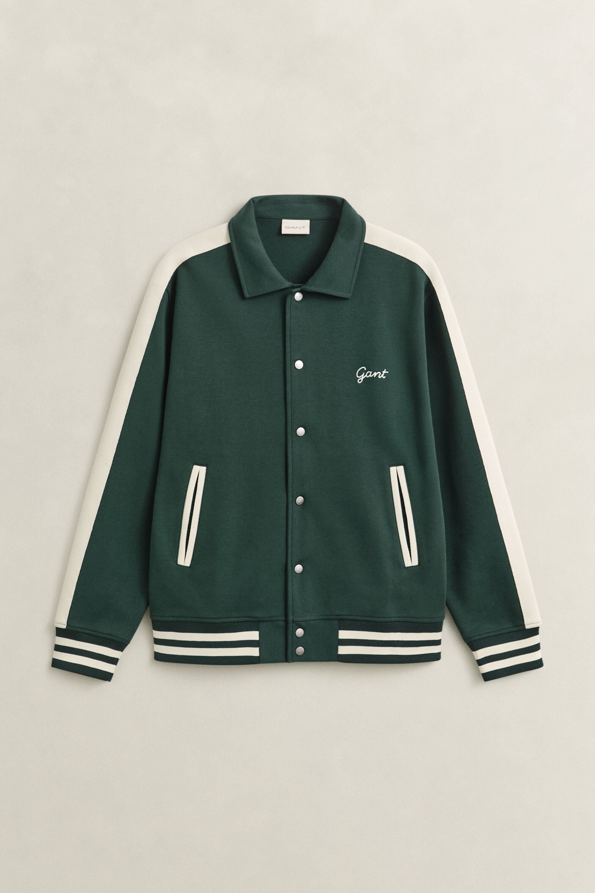 Interlock Jacke mit Knopfleiste