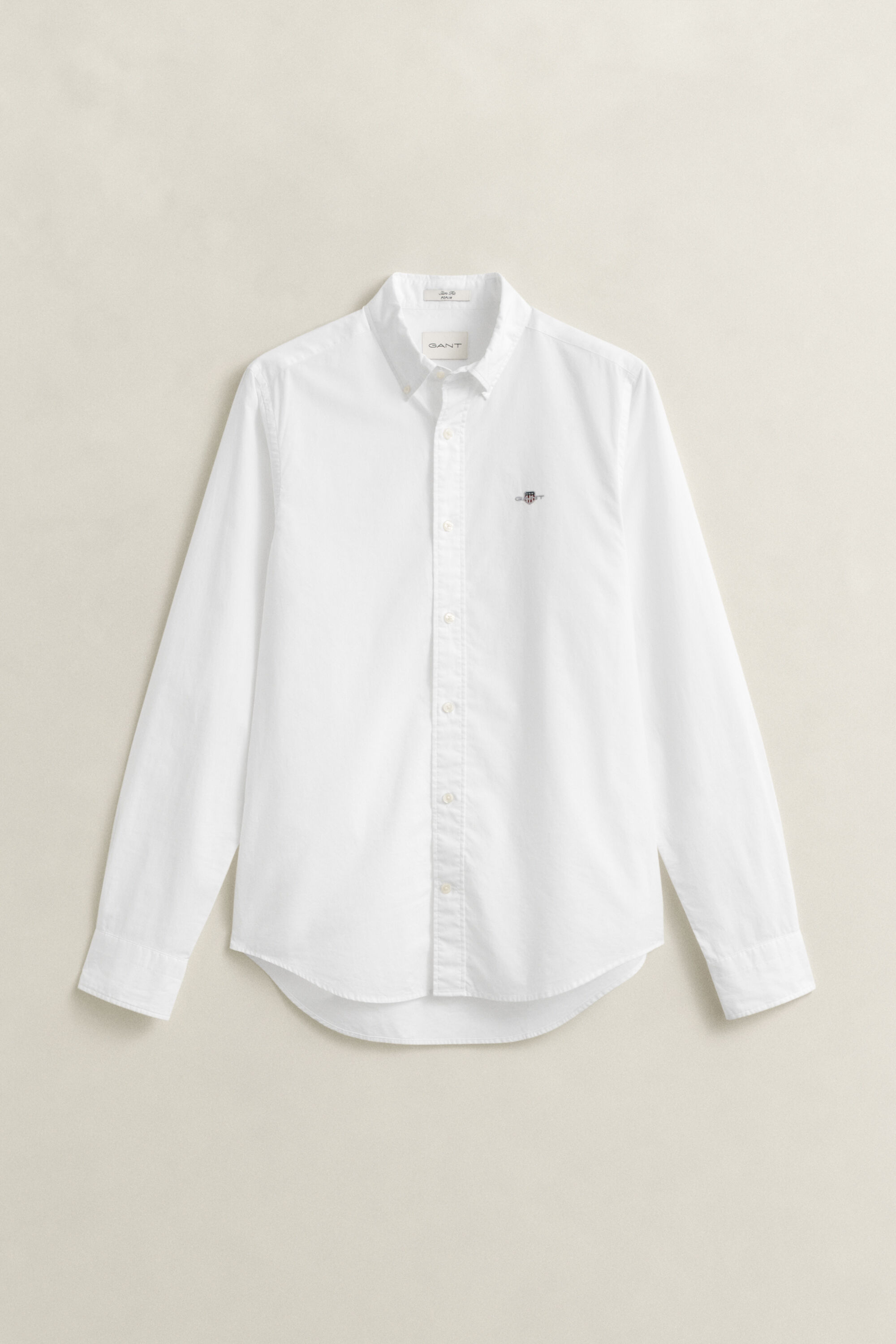 Camicia classica in popeline slim fit