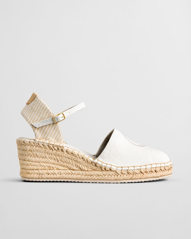 Luliza Leinen-Espadrille mit Keilabsatz