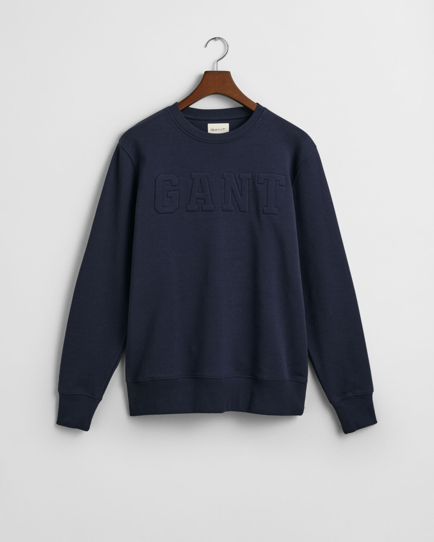 Embossed Rundhals-Sweatshirt