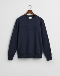 Embossed Rundhals-Sweatshirt