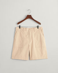 Regular Fit Baumwoll Leinen Shorts
