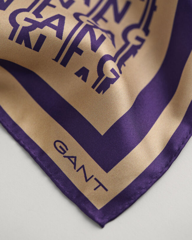 Monogram Seidentuch mit Print