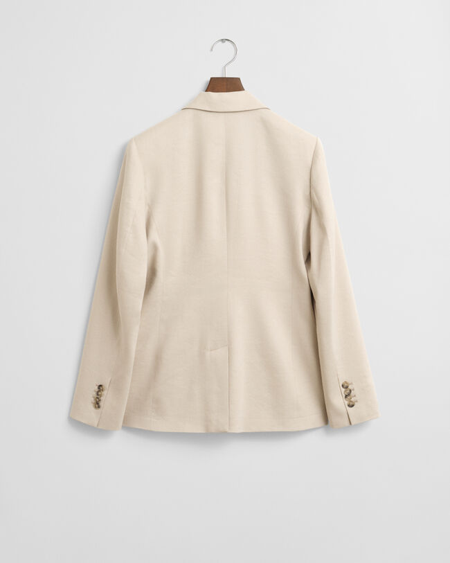 Slim Fit Blazer aus Stretch-Leinen