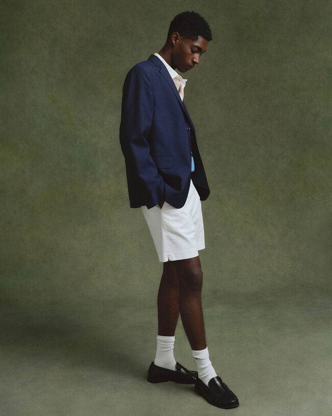 Hopsack Sakko aus Wolle