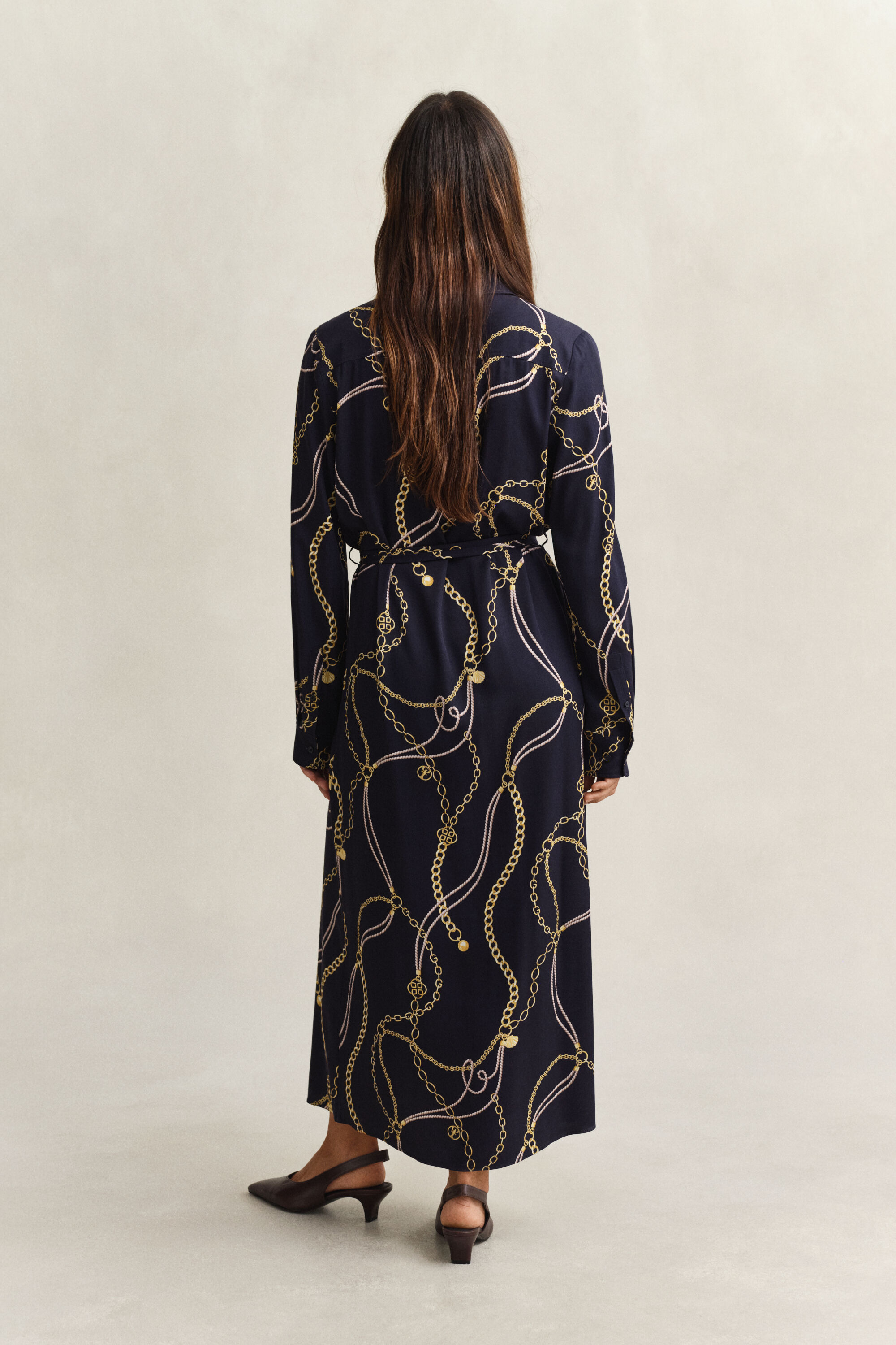 Hemdblusenkleid mit Print