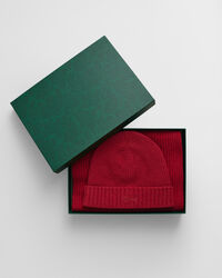 Script Graphic Beanie und Schal im Geschenkset