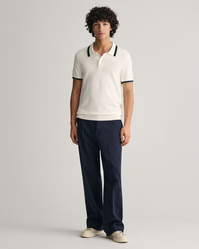 Baumwoll Piqu&eacute; Poloshirt