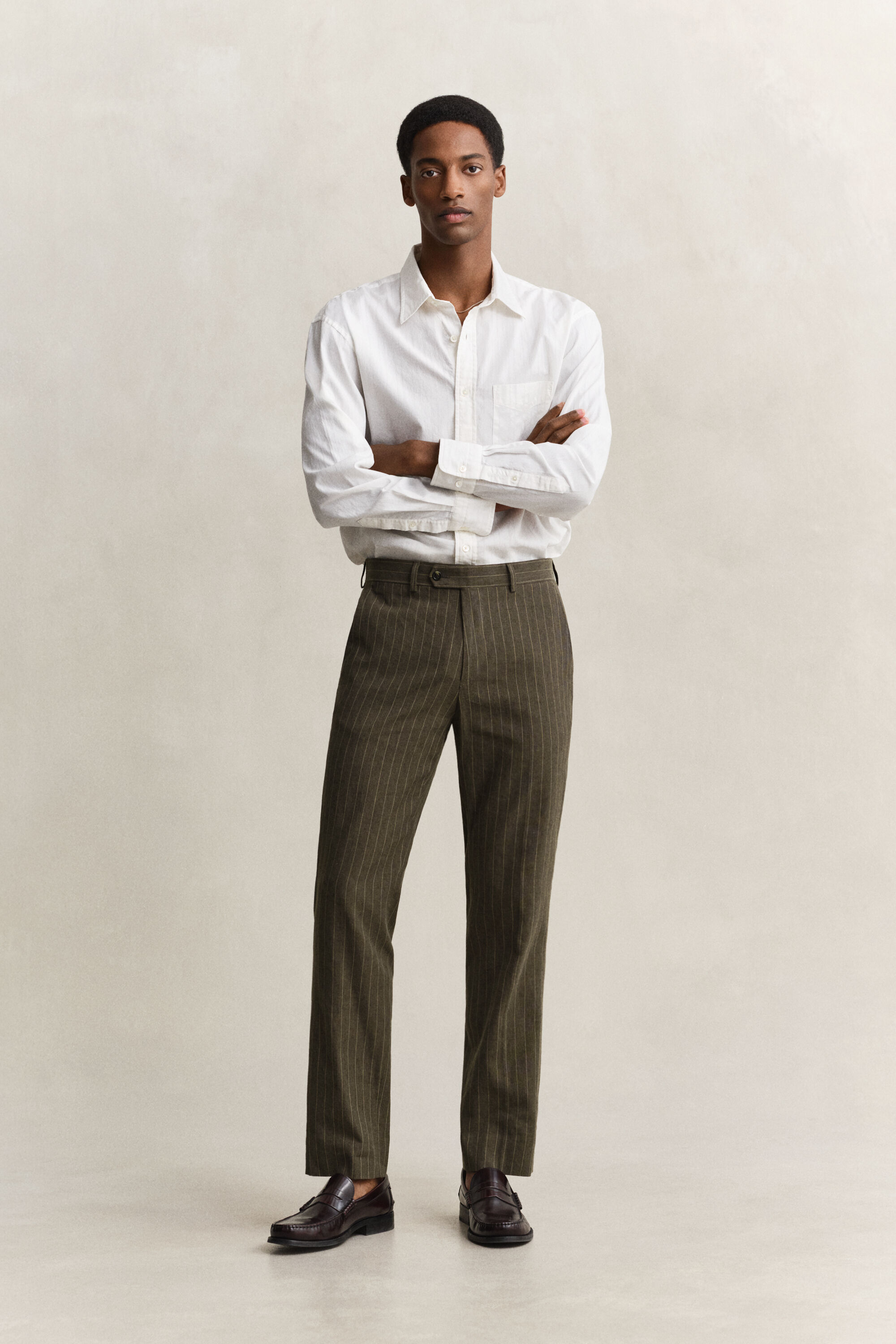 Anzughose mit Nadelstreifen