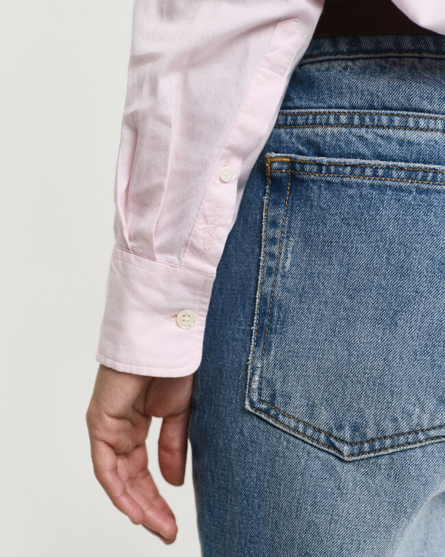 Relaxed Fit Luxury Oxford-Bluse