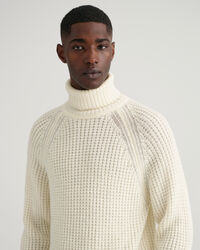 Textured Rollkragenpullover