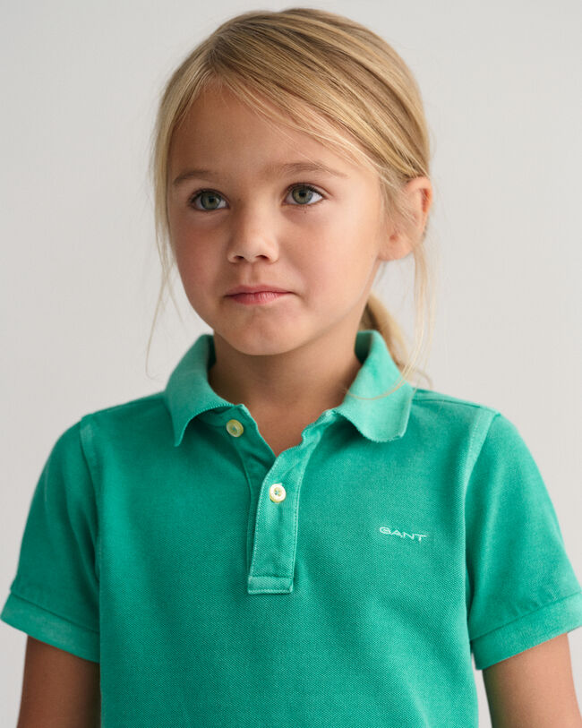 Kids Sunfaded Piqu&eacute; Poloshirt