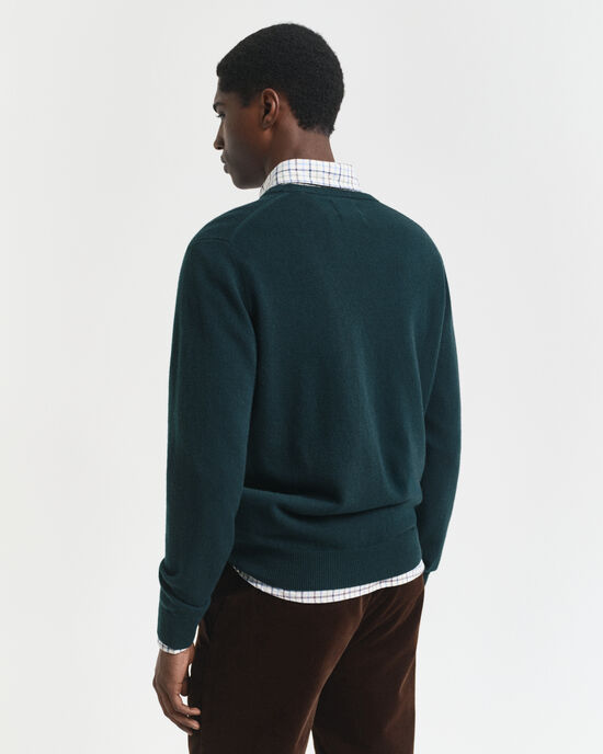 Superfine Lambswool V-Neck Pullover