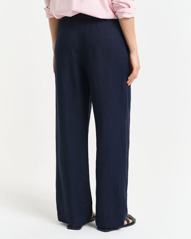 Relaxed Fit Leinenmix Pull-On Hose