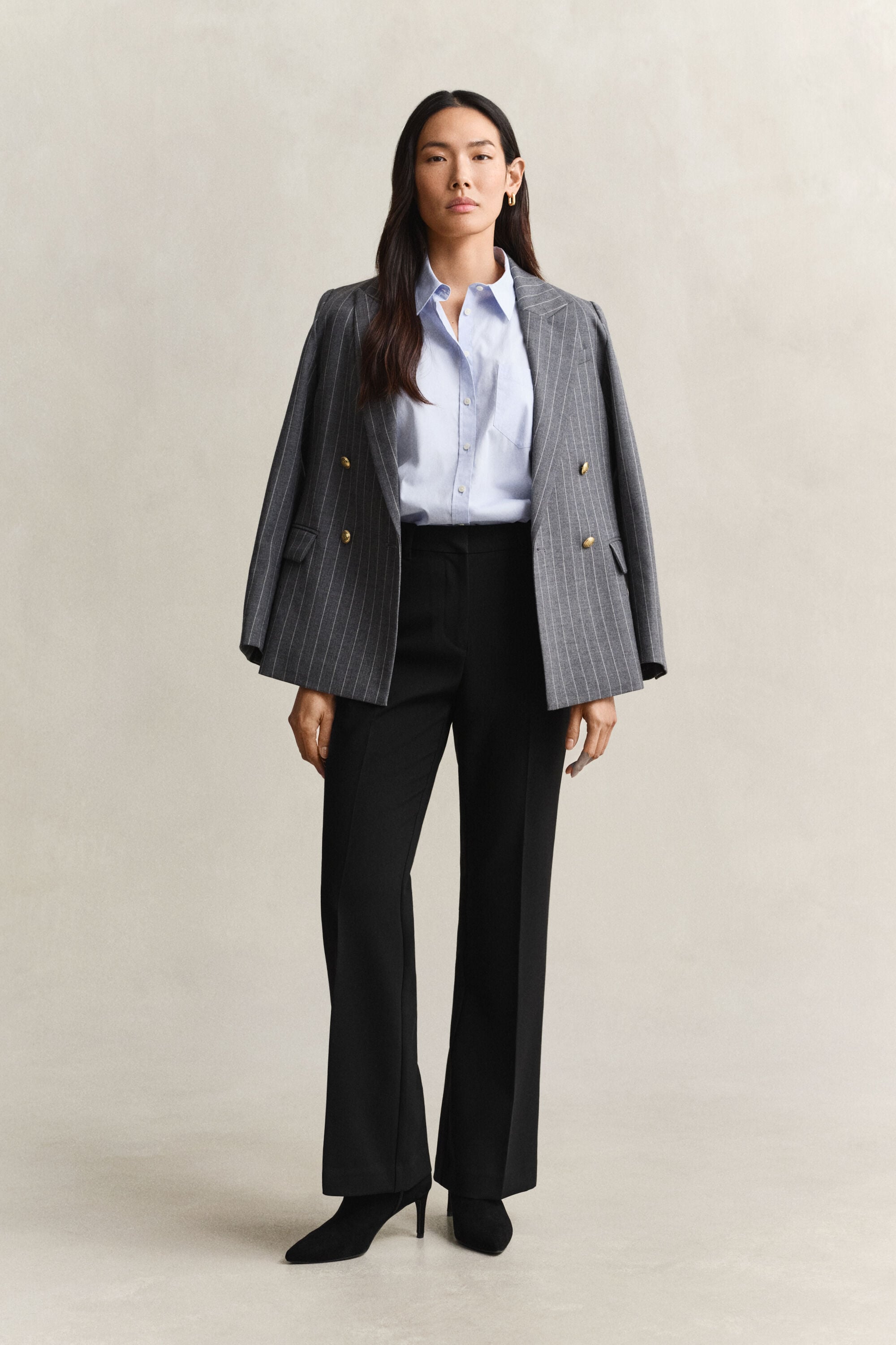 Slim Flared Slacks
