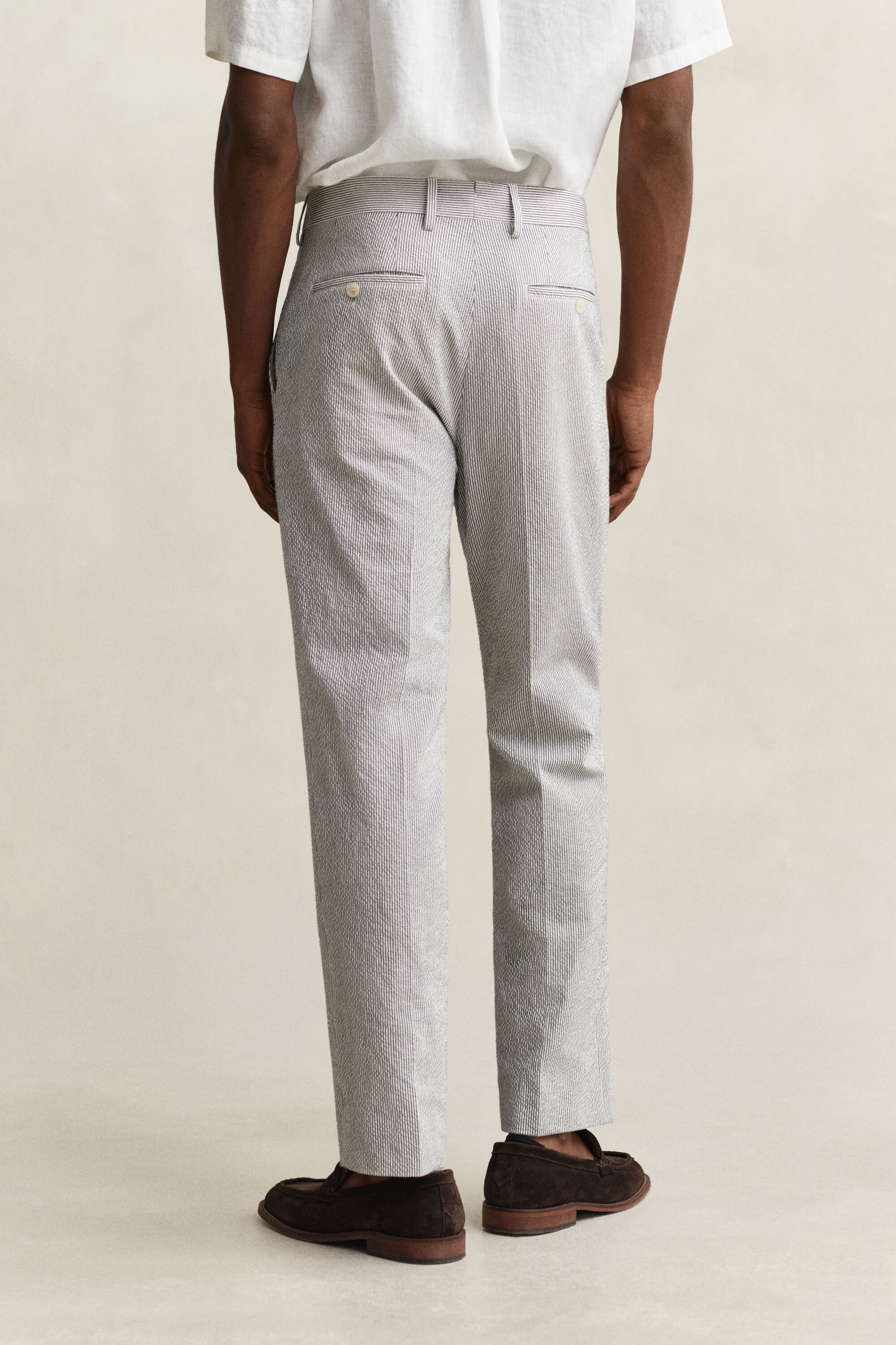 Pantaloni da abito in seersucker