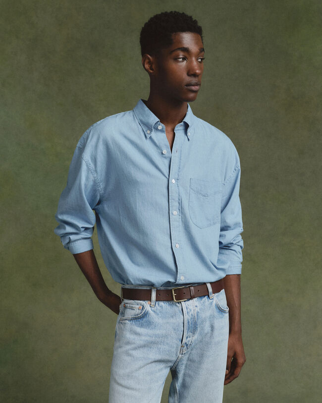 Oversized Luxury Indigo Hemd