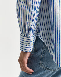 Relaxed Fit Bluse mit Strukturstreifen