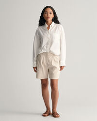 Formelle Stretch Leinen Shorts