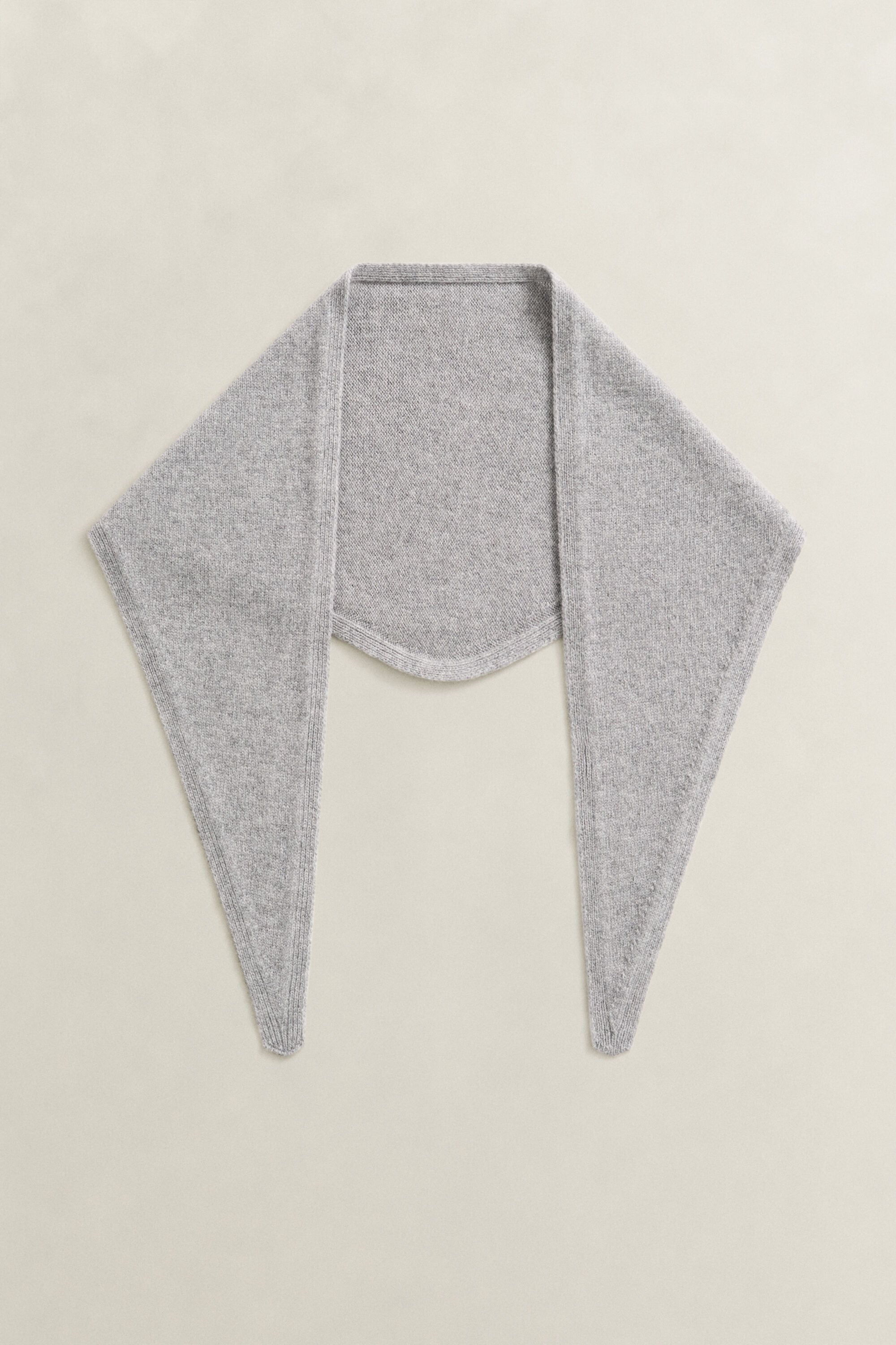Wool Cashmere Triangle Scarf