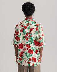 Pure Prep Relaxed Fit Kurzarm-Hemd aus Lyocell mit Blumenprint