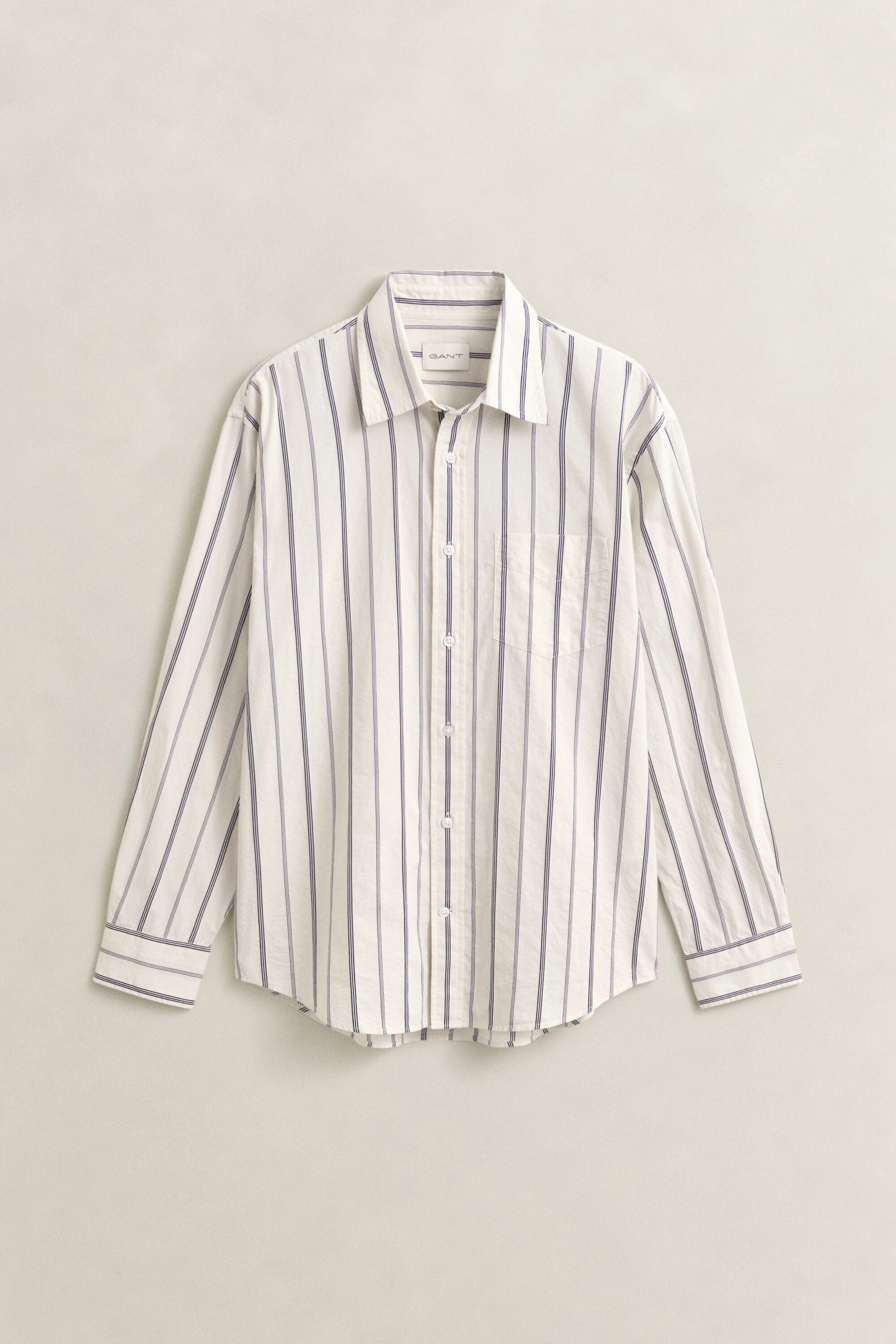 Relaxed Fit Dobby Stripe Hemd
