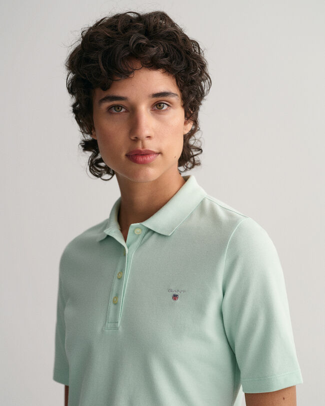 Original Piqu&eacute; Poloshirt mit l&auml;ngerem Arm