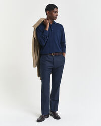 Polopullover aus extrafeiner Merinowolle