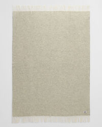 Wolldecke mit Fischgrätmuster