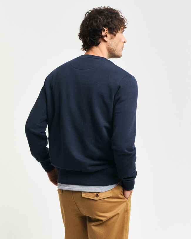 Embossed Rundhals-Sweatshirt