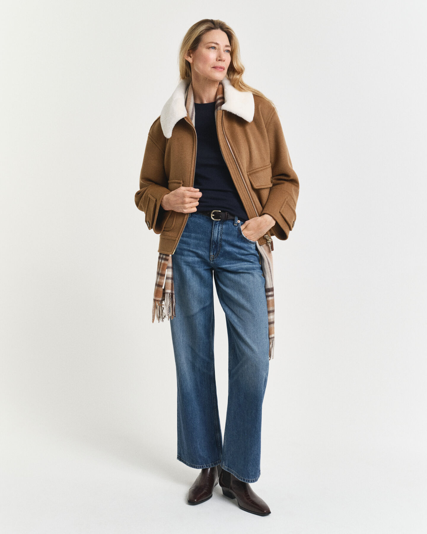 Rundhalspullover aus extra feiner Merinowolle