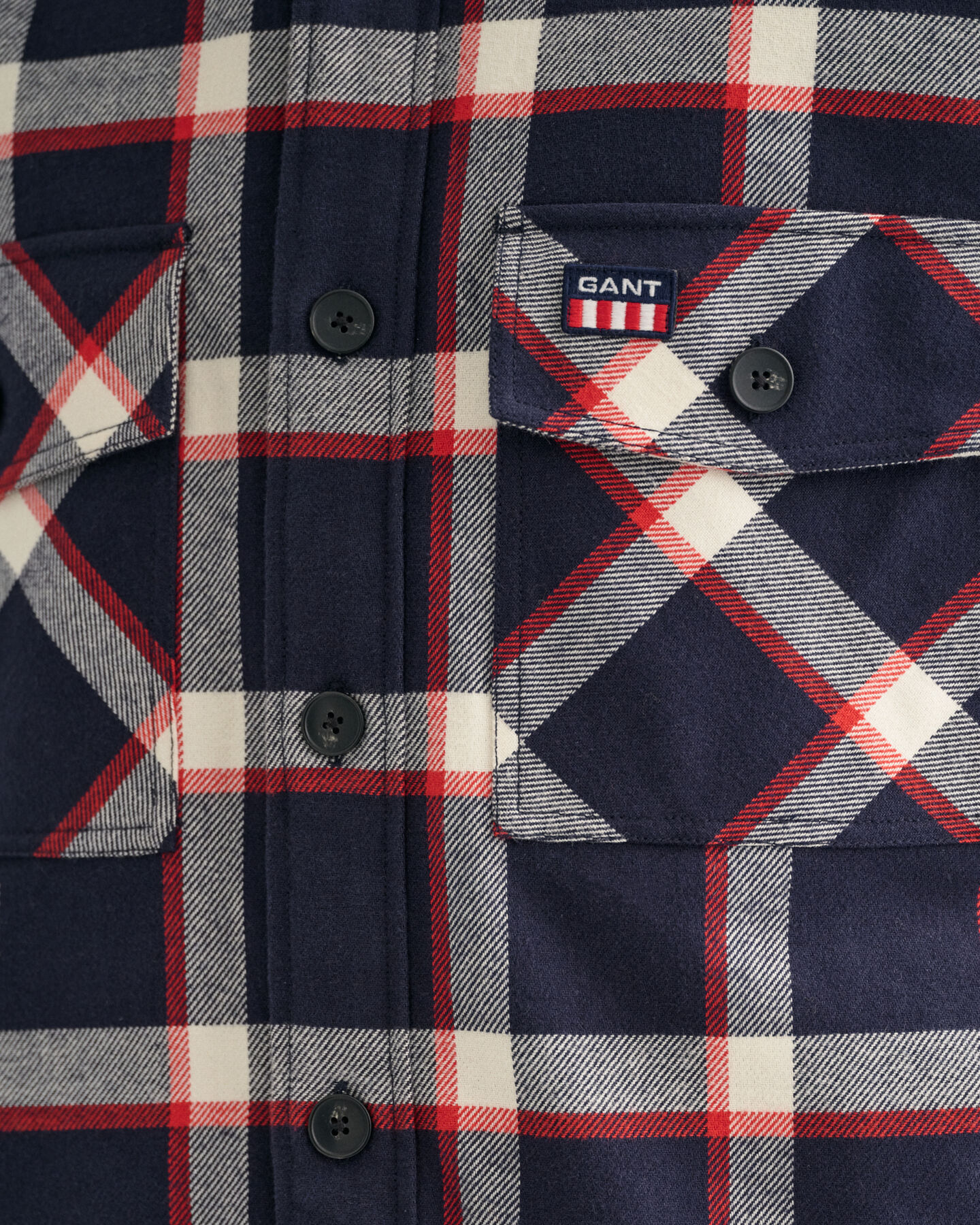 Flanell-Hemdjacke mit Karomuster