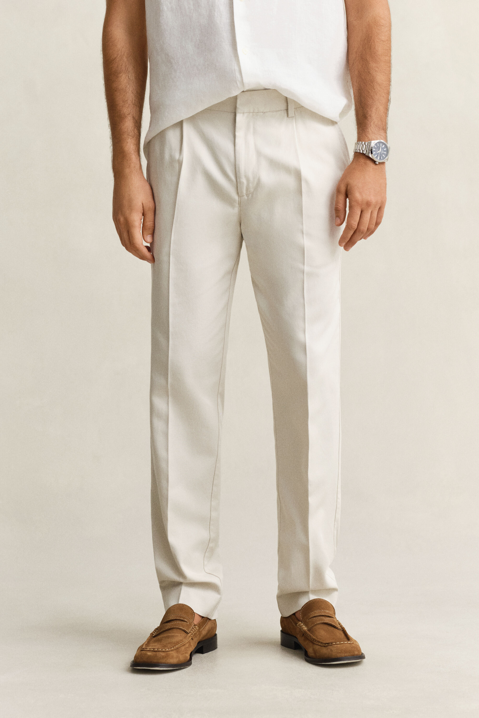 Pantaloni in misto lyocell