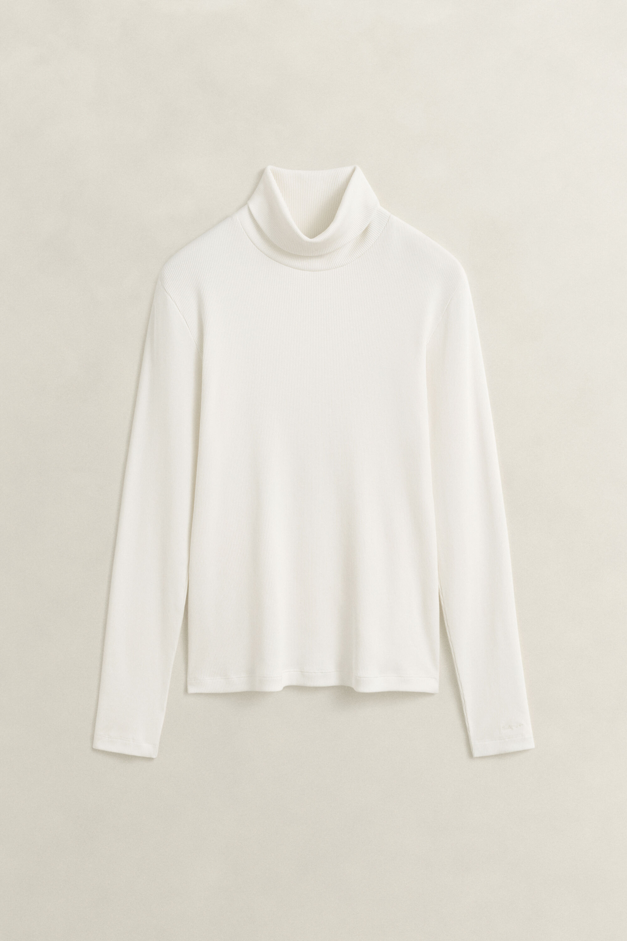 Geripptes Rollkragenshirt