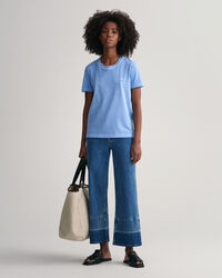 Sunfaded Rundhals-T-Shirt