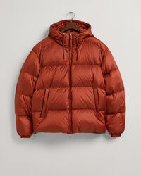 Glänzende Puffer Jacke