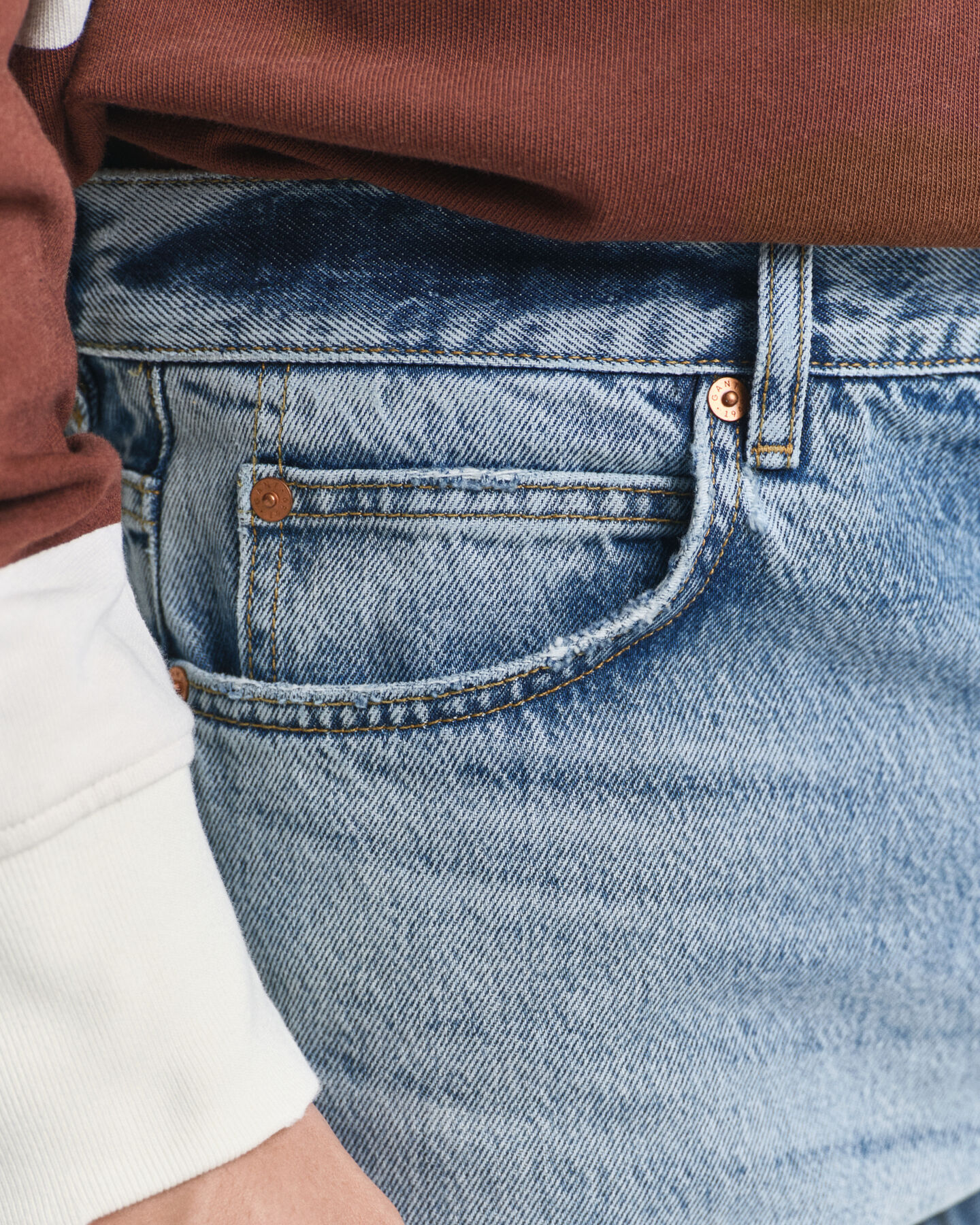Bootcut Jeans mit Vintage-Waschung