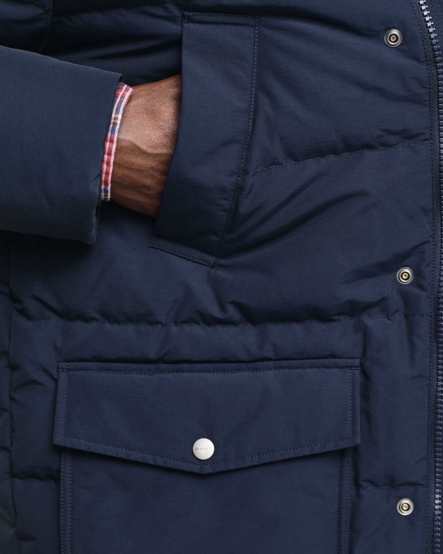 Heavy Mittellange Daunenjacke