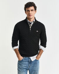 Zopfstrick Troyer aus Baumwolle