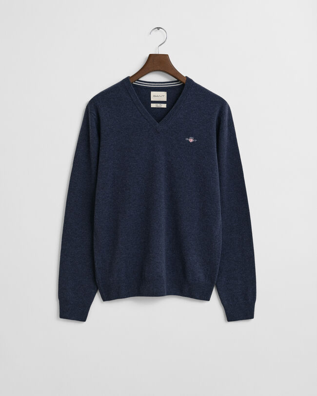 Superfine Lambswool V-Neck Pullover