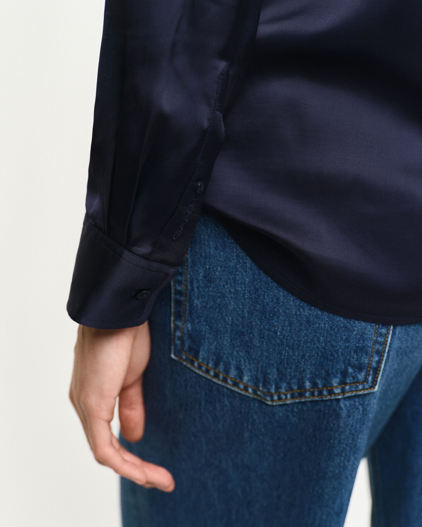 Regular Fit Bluse mit Tasche