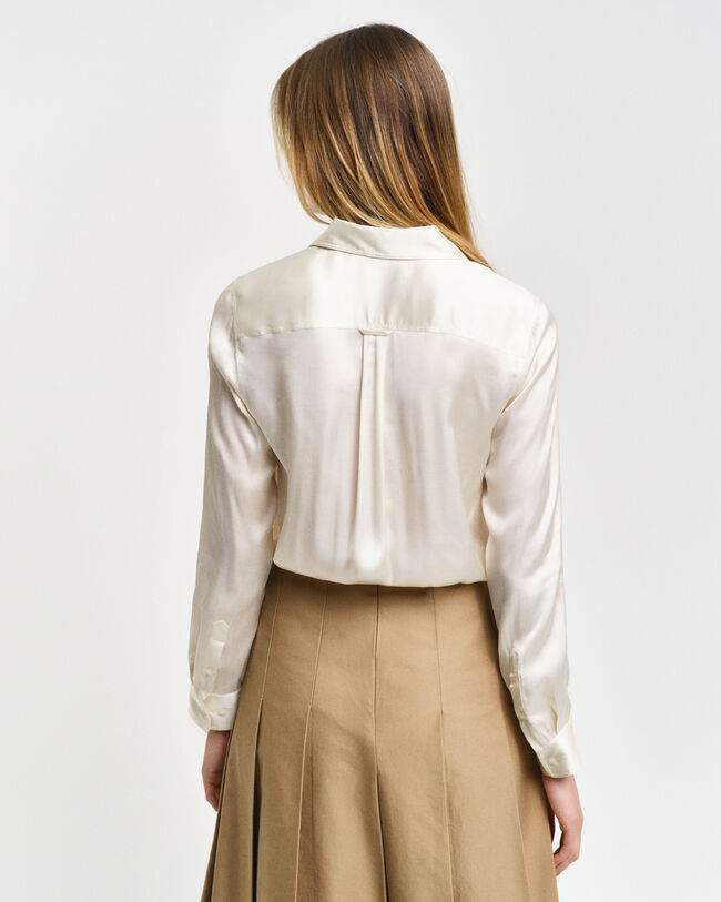 Regular Fit Bluse mit Tasche