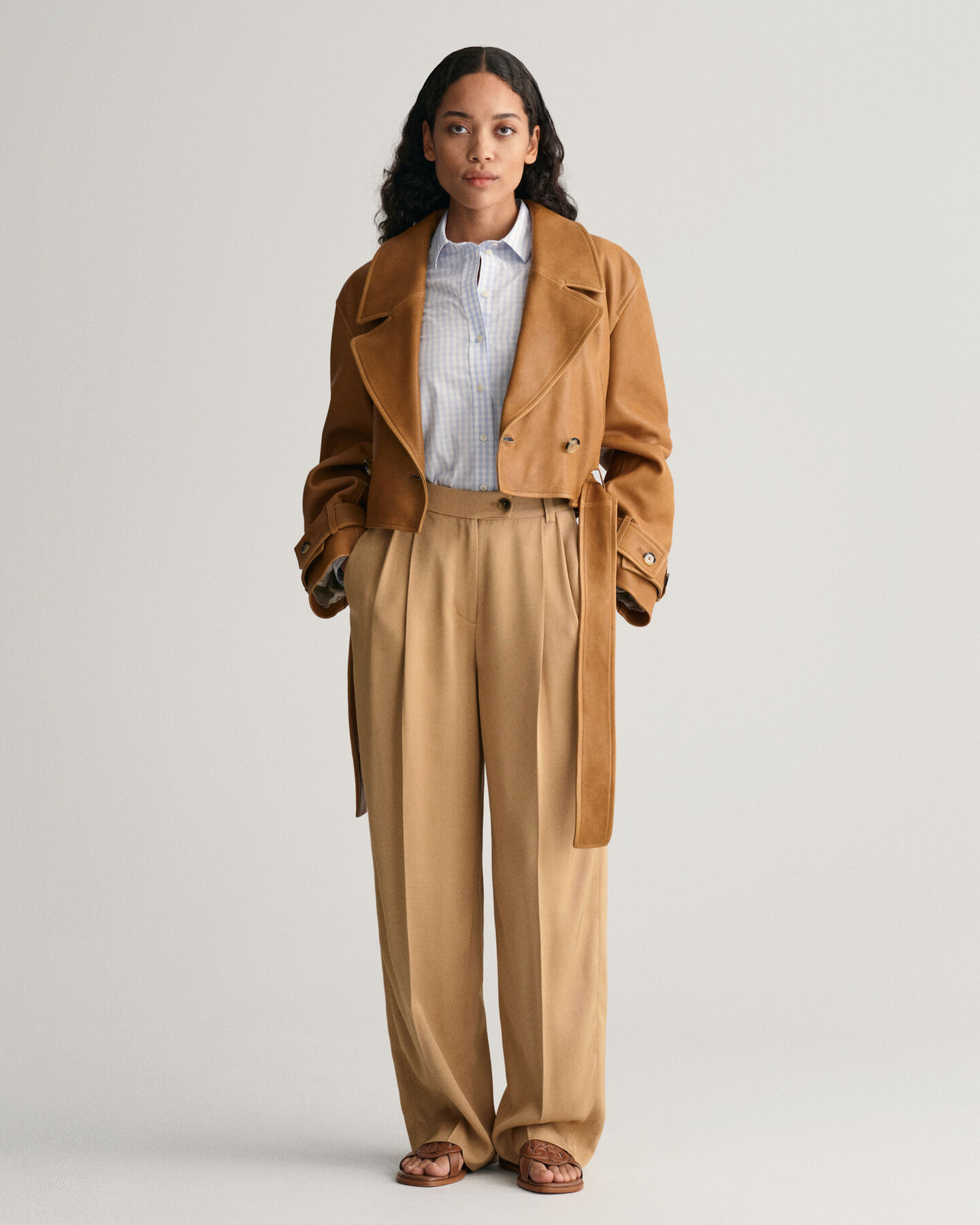 Regular Fit Popeline Bluse mit Vichy-Karo