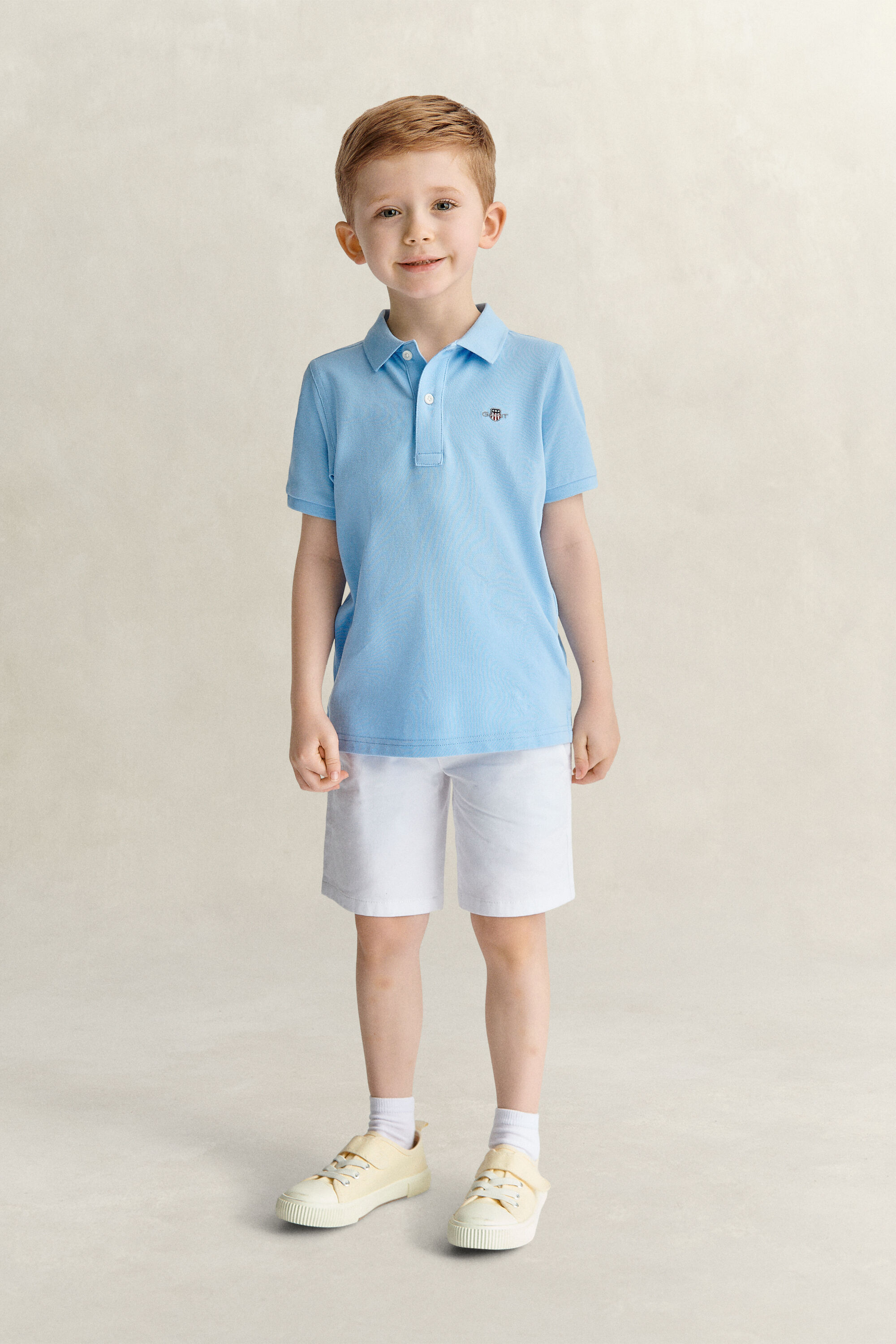Polo Shield in piqué Kids